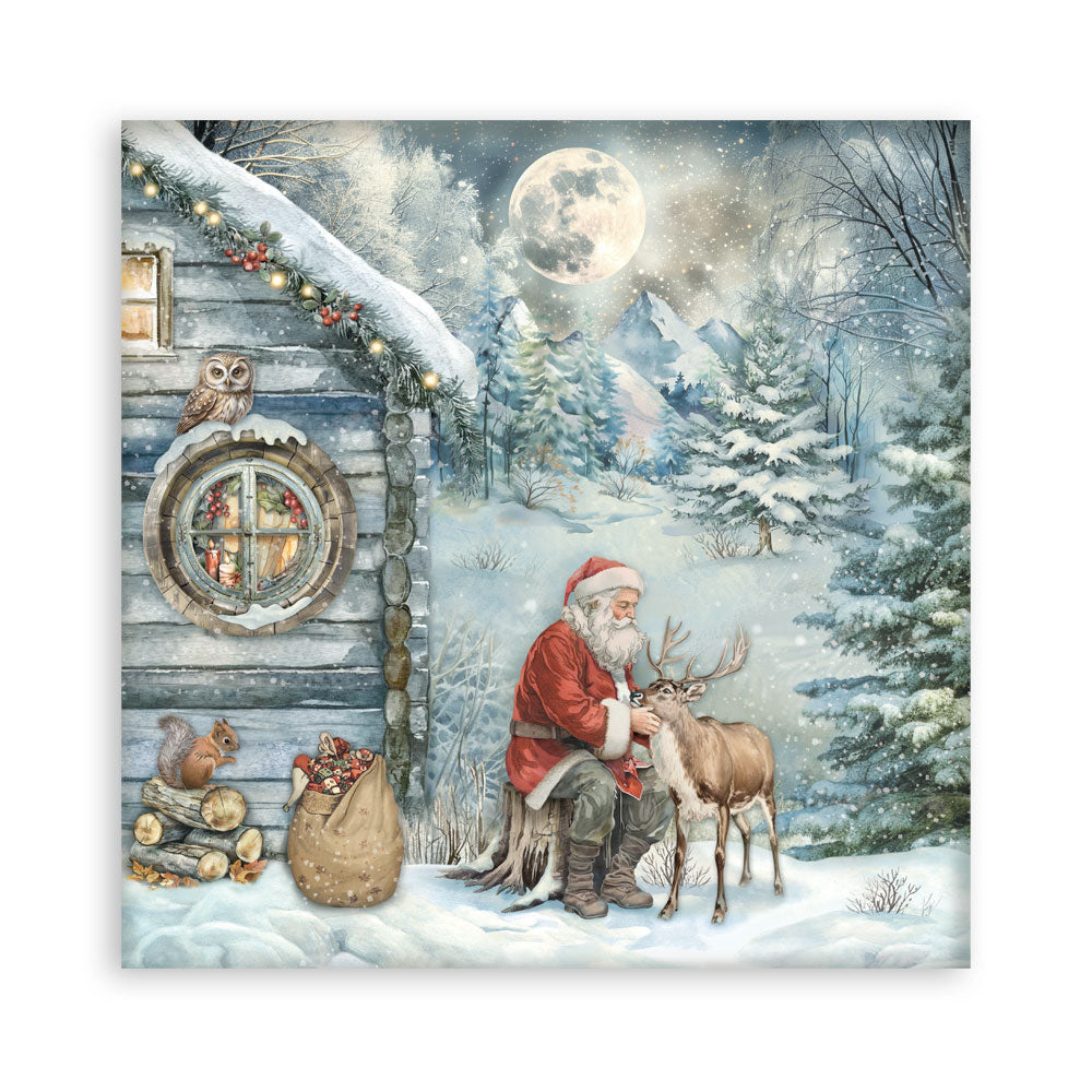STAMPERIA 8" X 8" DOUBLE FACED PAPER PAD - THE OWL'S HOUSE