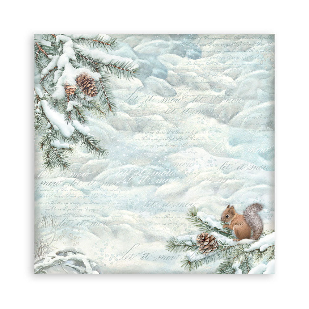 STAMPERIA 8" X 8" DOUBLE FACED PAPER PAD - THE OWL'S HOUSE