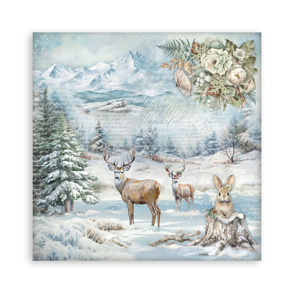 STAMPERIA 8" X 8" DOUBLE FACED PAPER PAD - THE OWL'S HOUSE