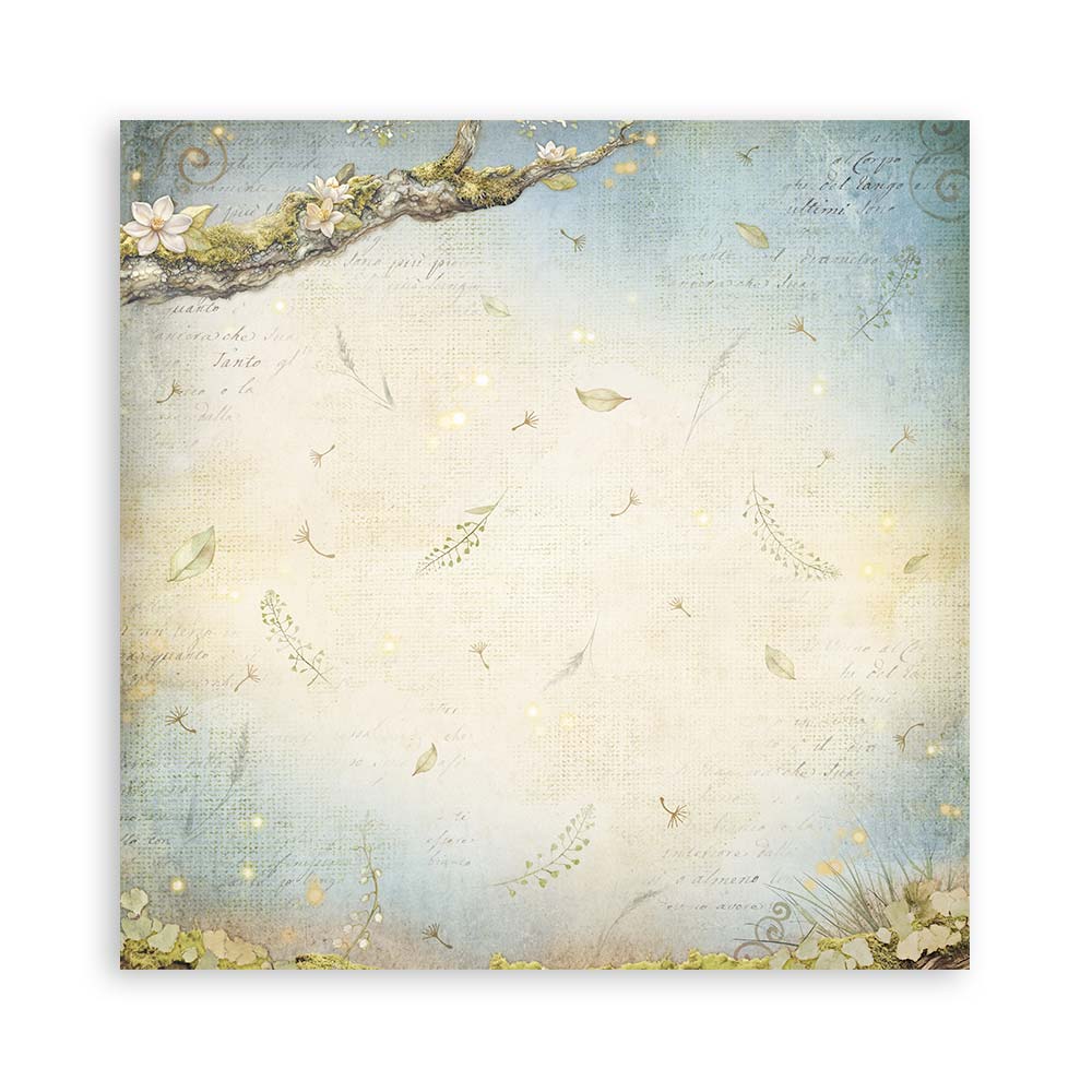 STAMPERIA SINGLE SIDED 22 PAGE 12" X 12" MAXI PAPER PAD - HIDDEN GROVE