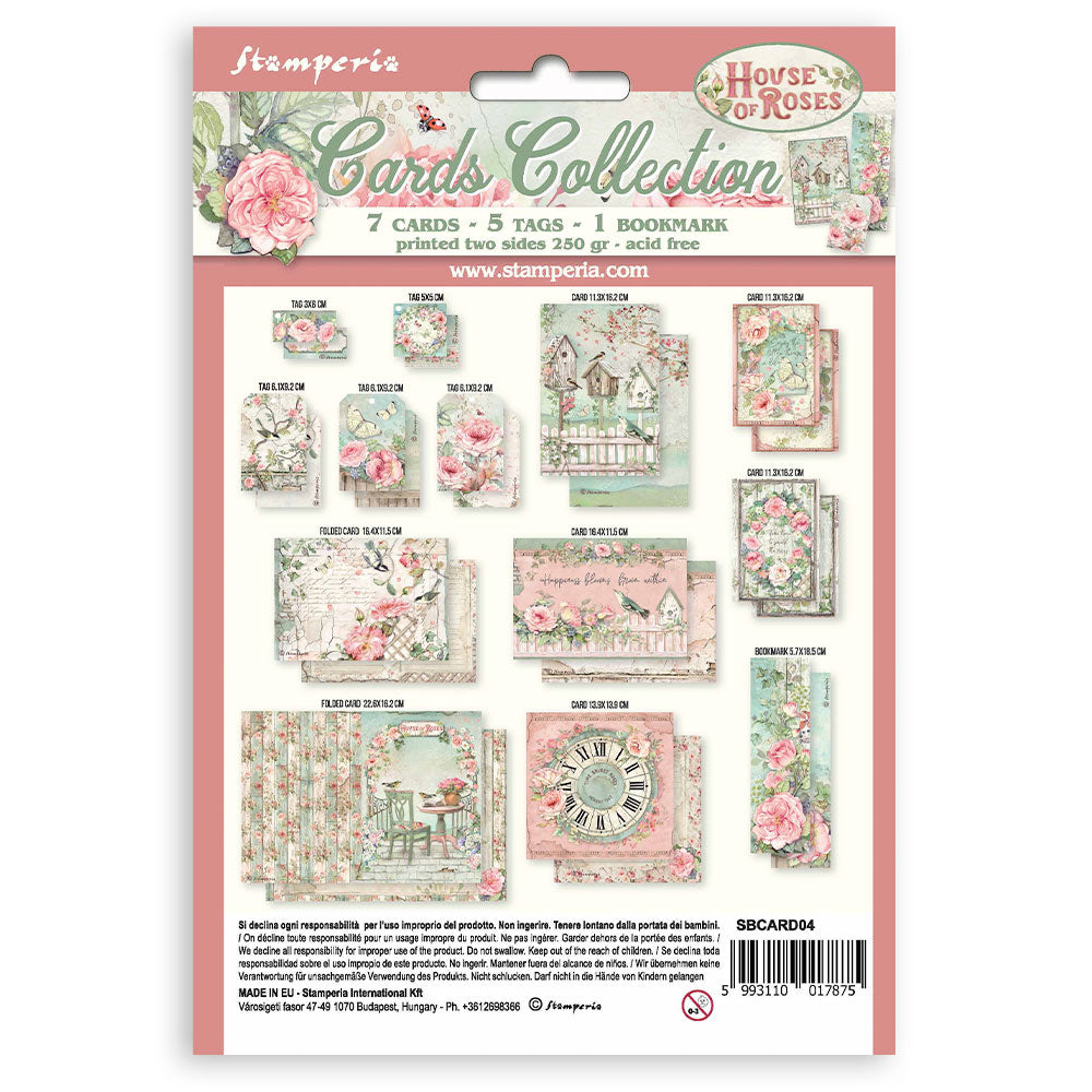 HOUSE OF ROSES CARDS COLLECTIONS BY STAMPERIA
