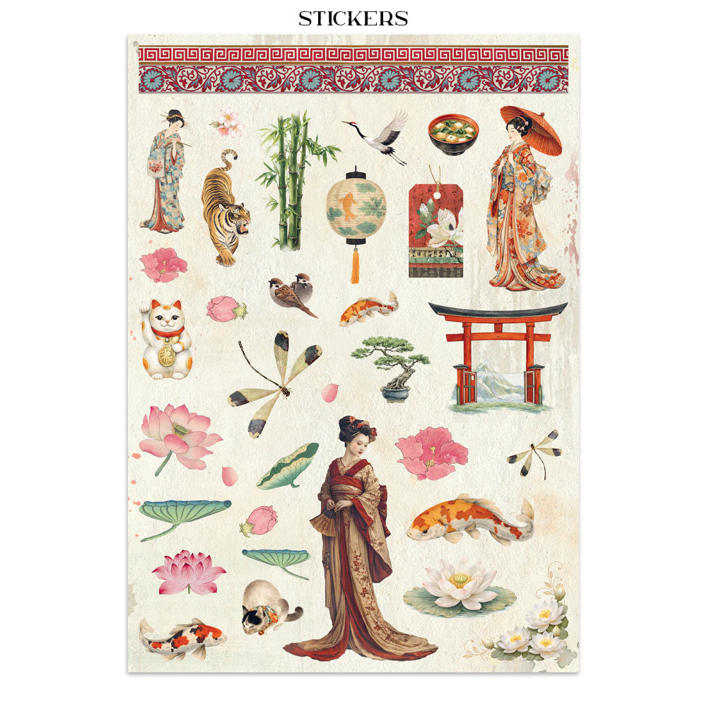 STAMPERIA JUNK JOURNAL - ORIENTAL GARDEN