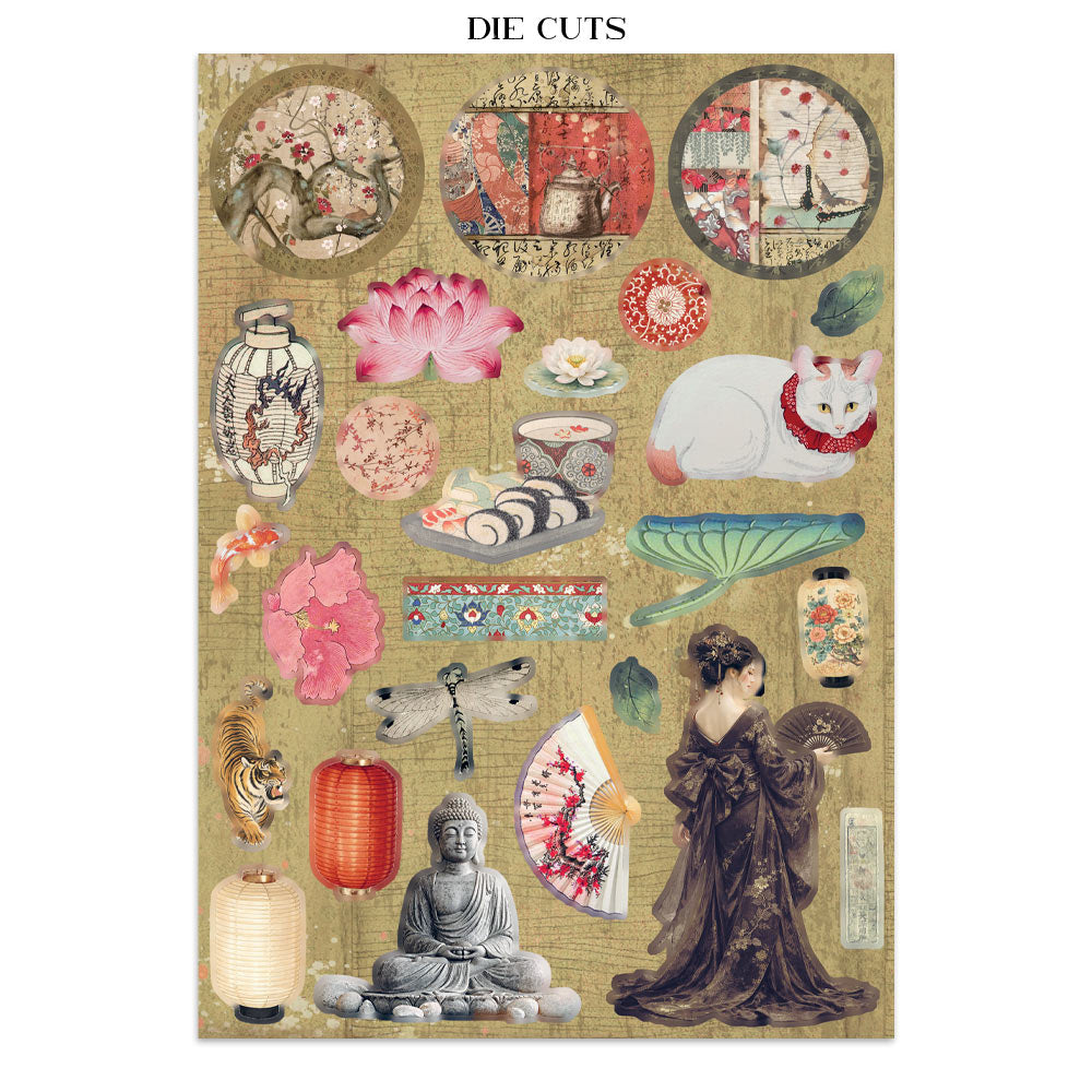 STAMPERIA JUNK JOURNAL - ORIENTAL GARDEN