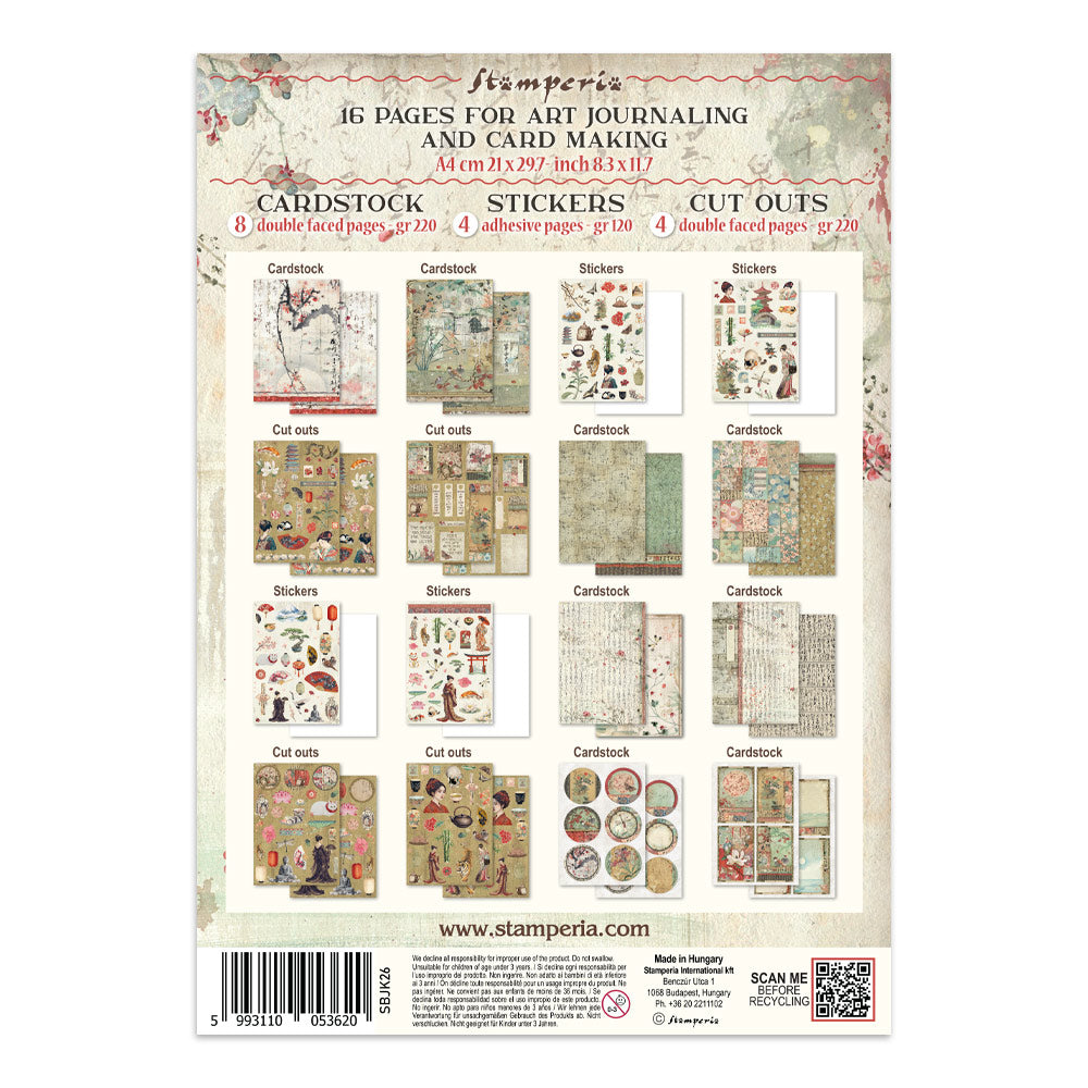 STAMPERIA JUNK JOURNAL - ORIENTAL GARDEN