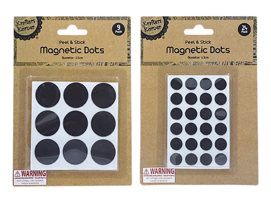PEEL AND STICK MAGNET DOTS - 1.3CM X 24 PACK - FROM KRAFTERS KORNER