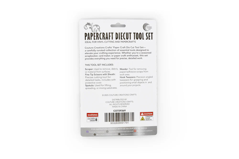 PAPERCRAFT DIECUT TOOL SET (5 PCS) - COUTURE CREATIONS