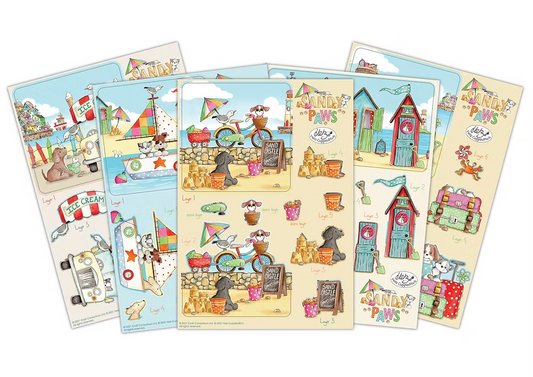 'SANDY PAWS' MINI CARDMAKING PACK