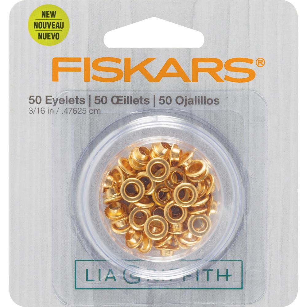 GOLD EYELETS - FISKARS