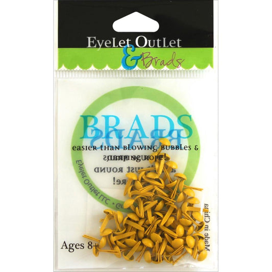 4MM YELLOW BRADS - FROM EYELET OUTLET & BRADS