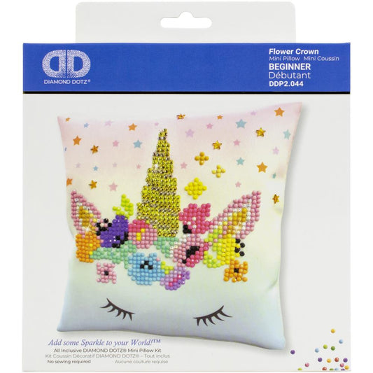 BEGINNER DIAMOND DOTZ FLOWER CROWN MINI PILLOW