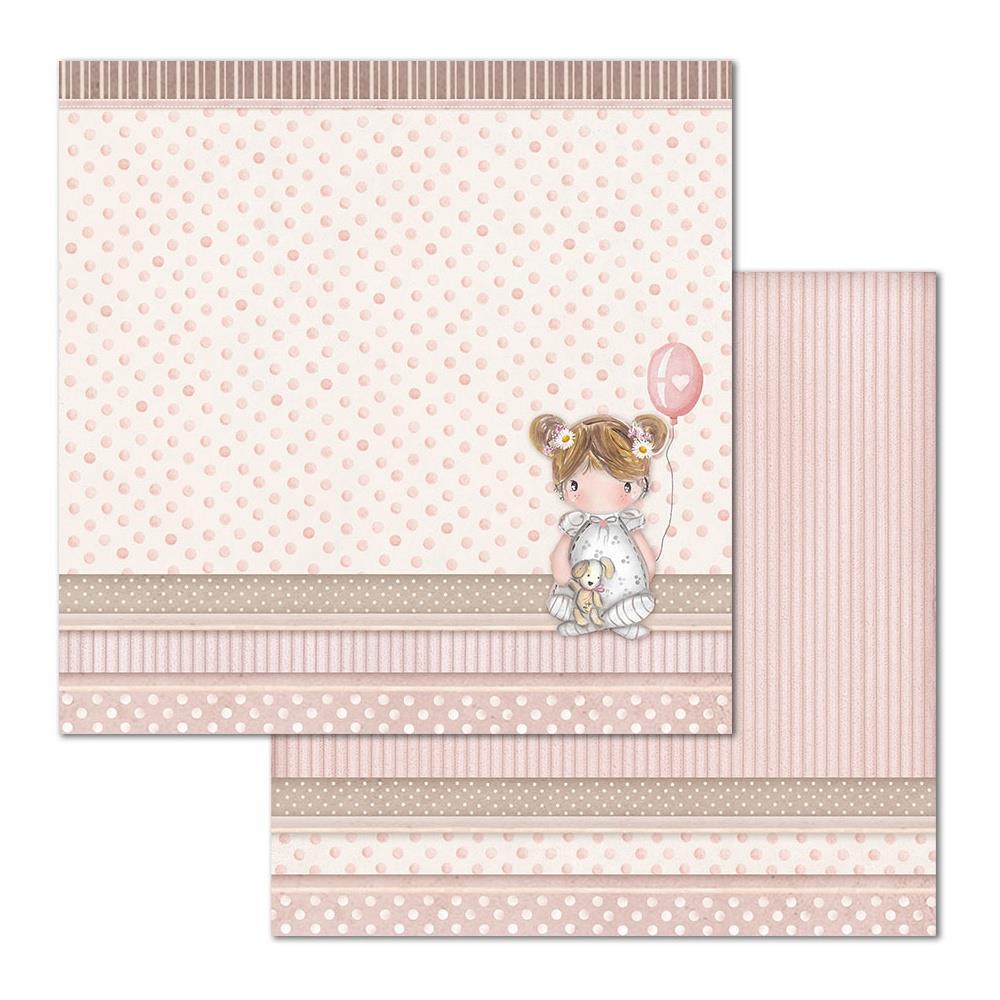 STAMPERIA DOUBLE SIDED 10 PAGE 12" X 12" PAPER PAD - LITTLE GIRL