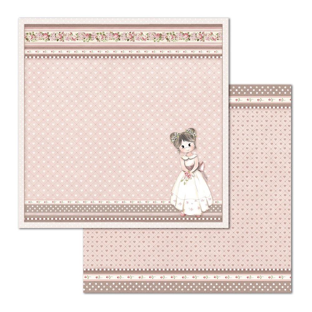 STAMPERIA DOUBLE SIDED 10 PAGE 12" X 12" PAPER PAD - LITTLE GIRL