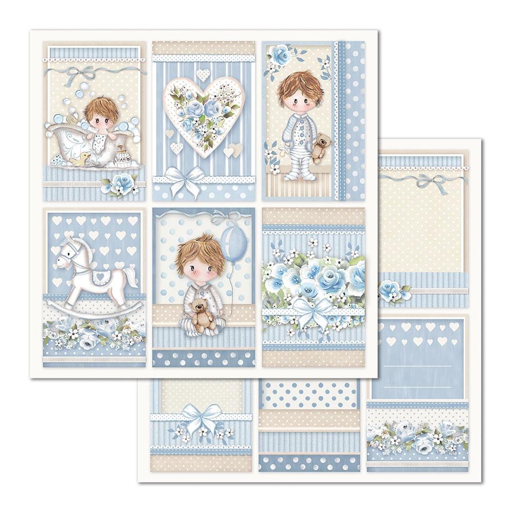 STAMPERIA DOUBLE SIDED 10 PAGE 12" X 12" PAPER PAD - LITTLE BOY