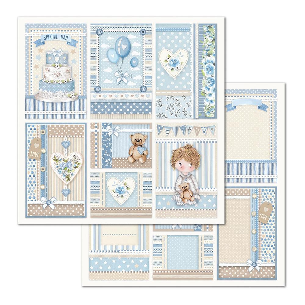 STAMPERIA DOUBLE SIDED 10 PAGE 12" X 12" PAPER PAD - LITTLE BOY