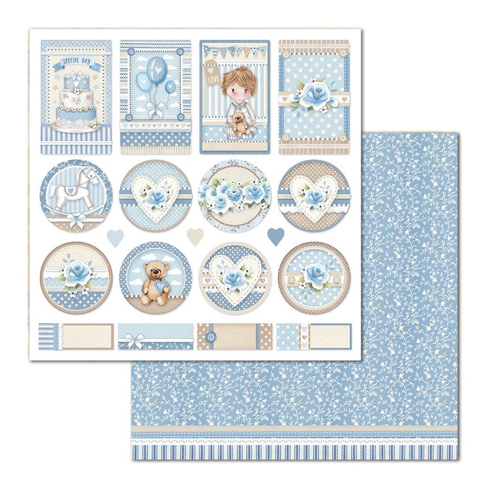 STAMPERIA DOUBLE SIDED 10 PAGE 12" X 12" PAPER PAD - LITTLE BOY