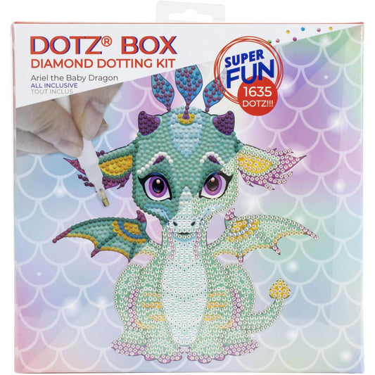 DOTZ BOX DIAMOND DOTTING KIT - ARIEL THE BABY DRAGON DESIGN