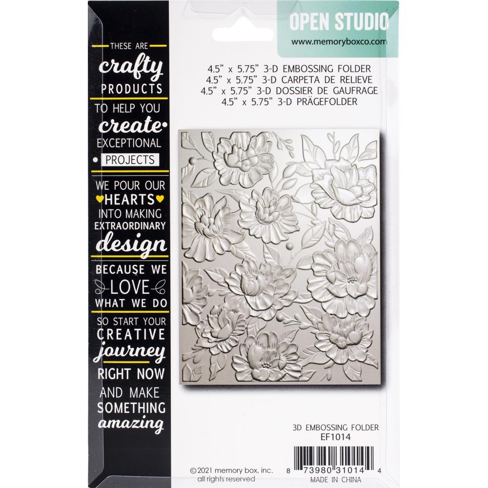 MEMORY BOX 3D EMBOSSING FOLDER - BLOOMING