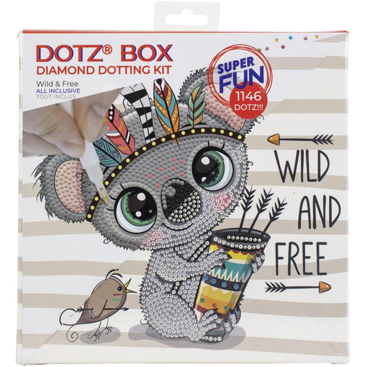 DOTZ BOX DIAMOND DOTTING KIT - WILD & FREE KOALA DESIGN