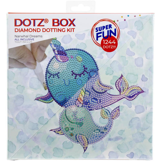 DOTZ BOX DIAMOND DOTTING KIT - NARWHAL DREAMS DESIGN
