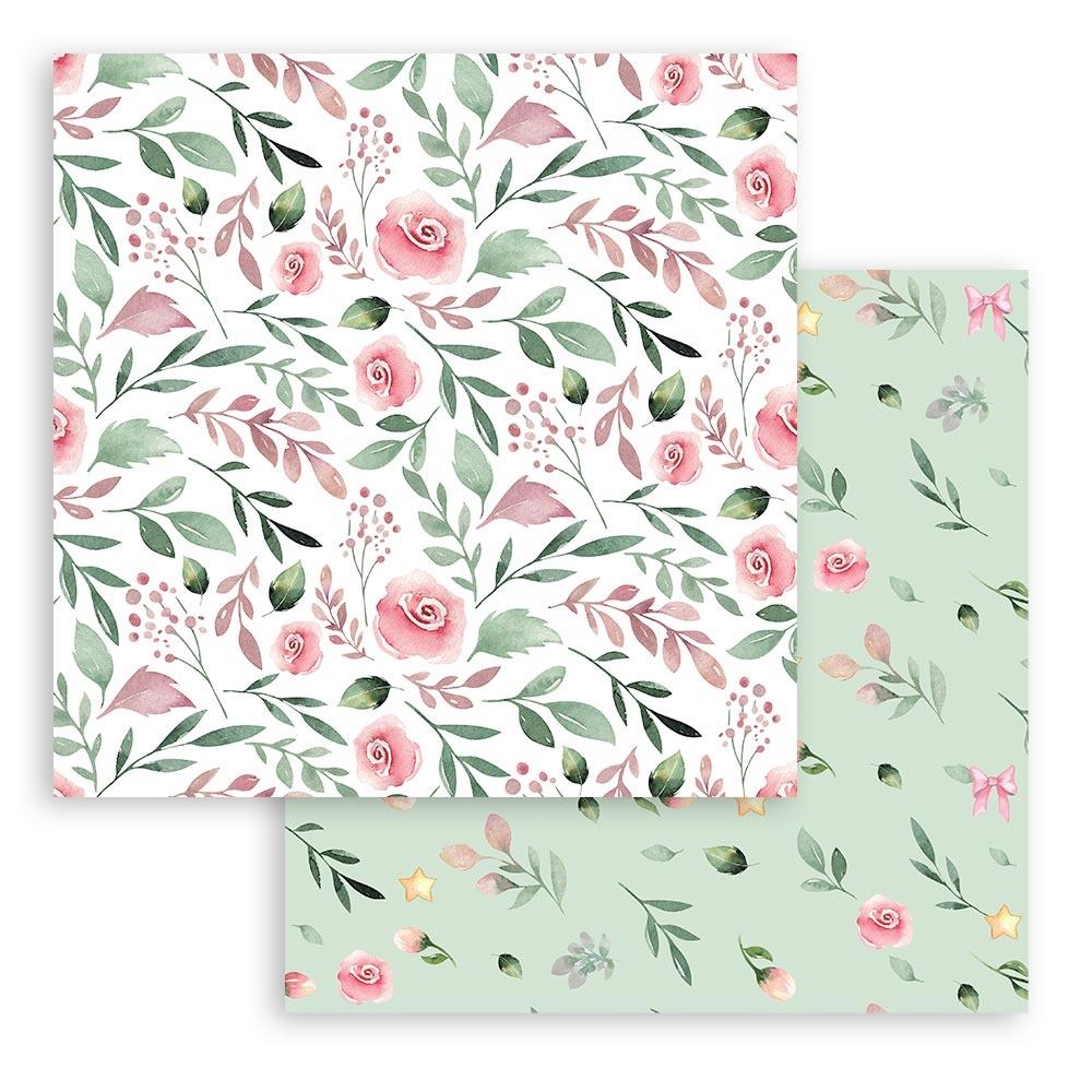 CHRISTMAS ROSE SINGLE SIDED 22 PAGE MAXI 12" X 12" PAPER PAD BY STAMPERIA