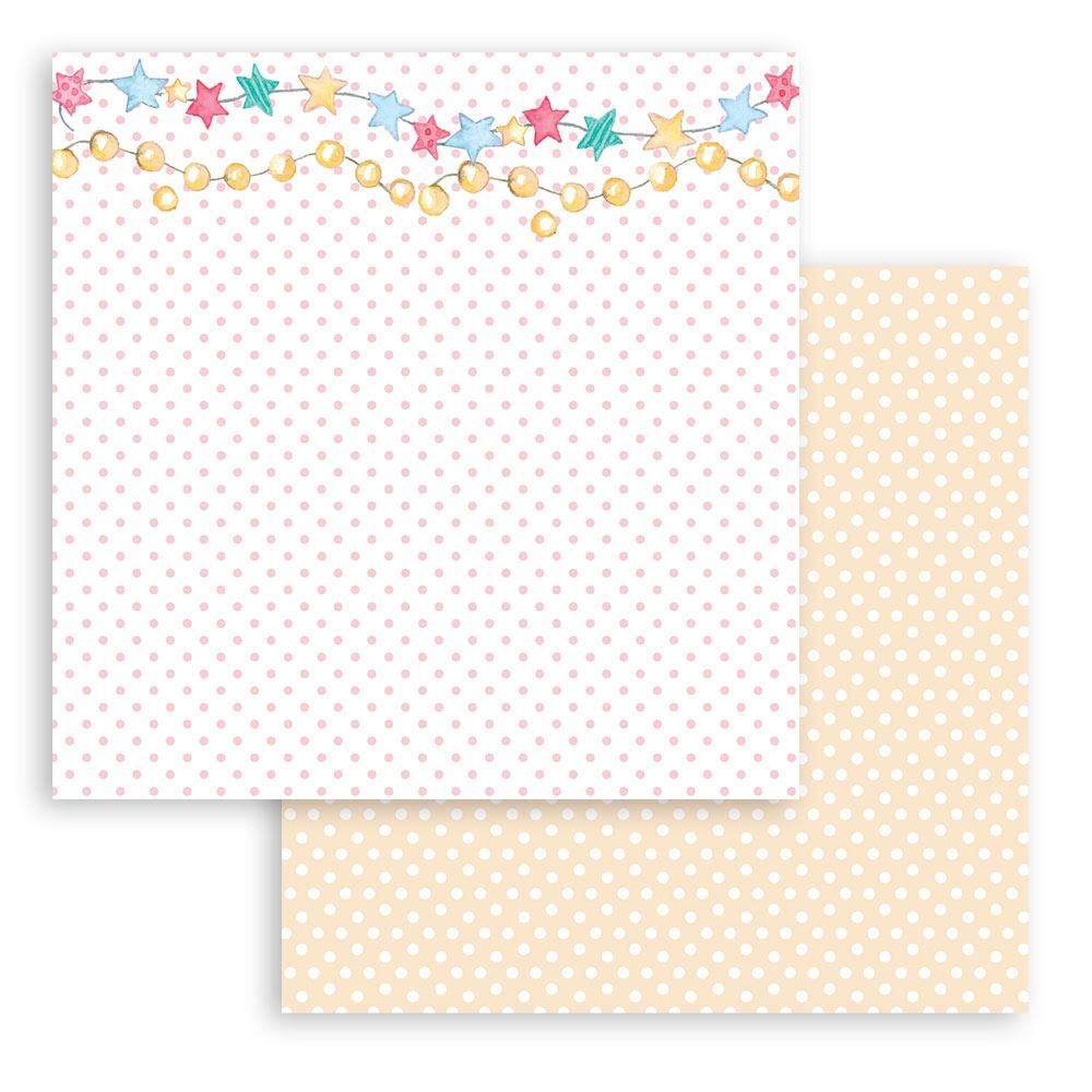 CHRISTMAS ROSE DOUBLE SIDED 10 PAGE 8" X 8" PAPER PAD BY STAMPERIA