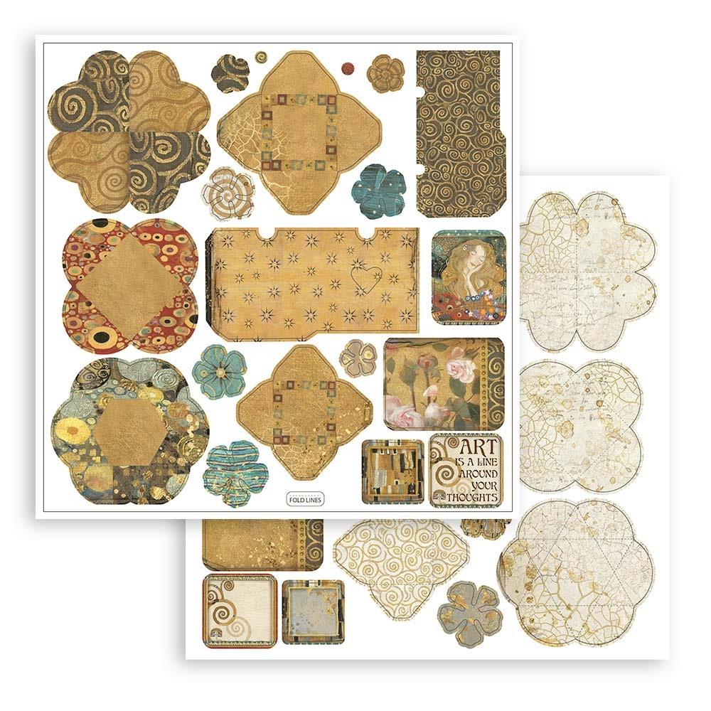 KLIMT COLLECTION 3D EXPLODING BOX PAPER KIT BY STAMPERIA