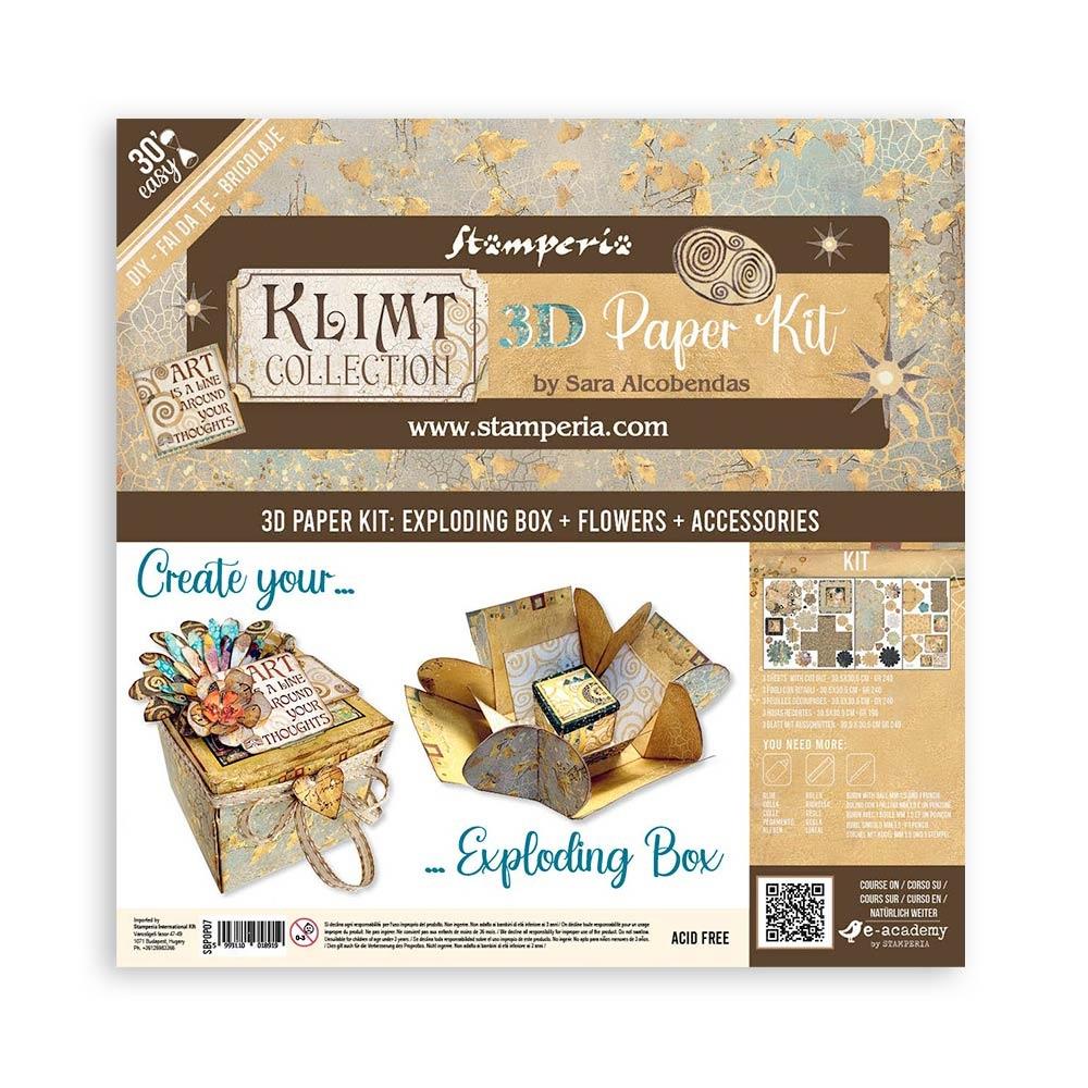 KLIMT COLLECTION 3D EXPLODING BOX PAPER KIT BY STAMPERIA