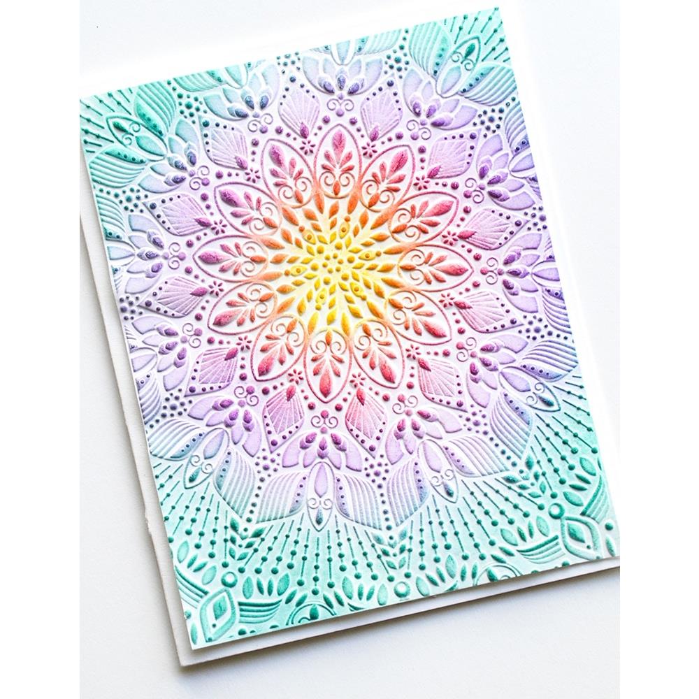 MEMORY BOX 3D EMBOSSING FOLDER - STUNNING MANDALA