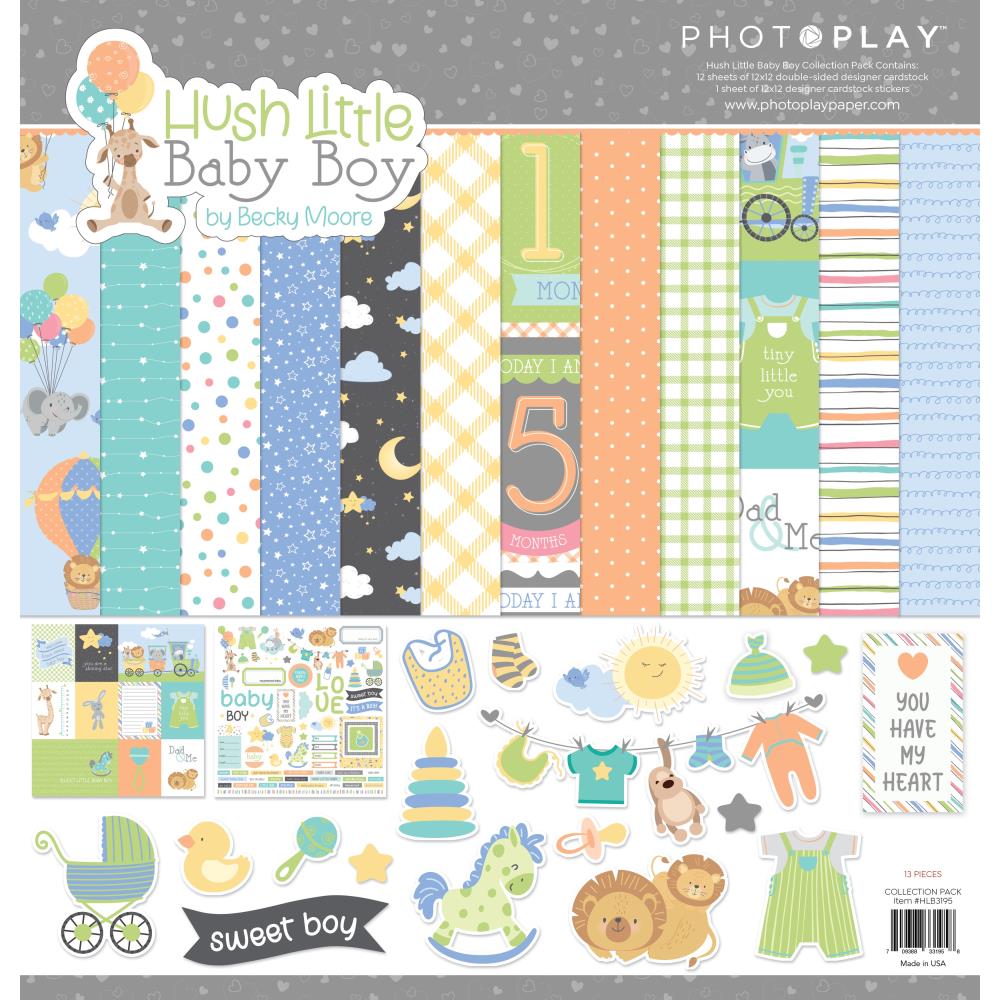 HUSH LITTLE BABY BOY 12" X 12" COLLECTION PACK BY PHOTOPLAY