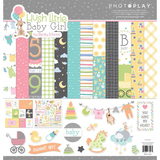 HUSH LITTLE BABY GIRL 12" X 12" COLLECTION PACK BY PHOTOPLAY