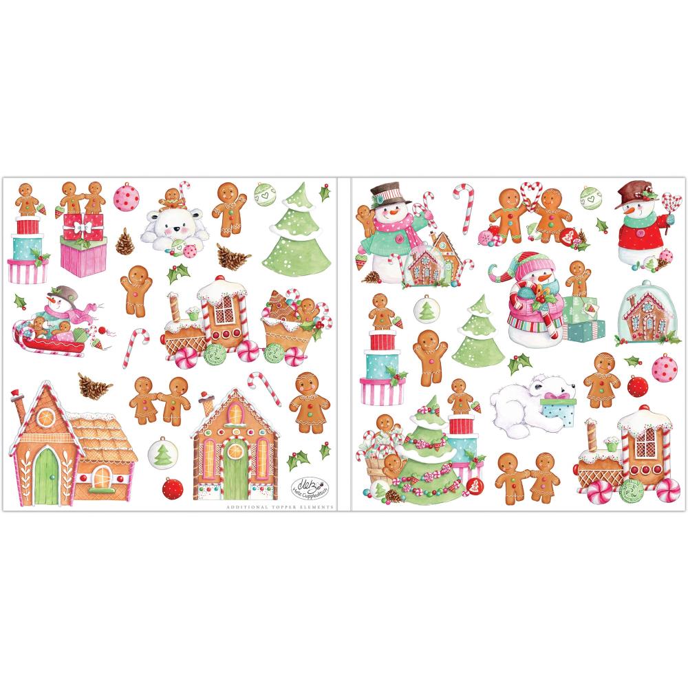 CANDY CHRISTMAS 12 X 12 DOUBLE SIDED PAPER PAD BY CRAFT CONSORTIUM