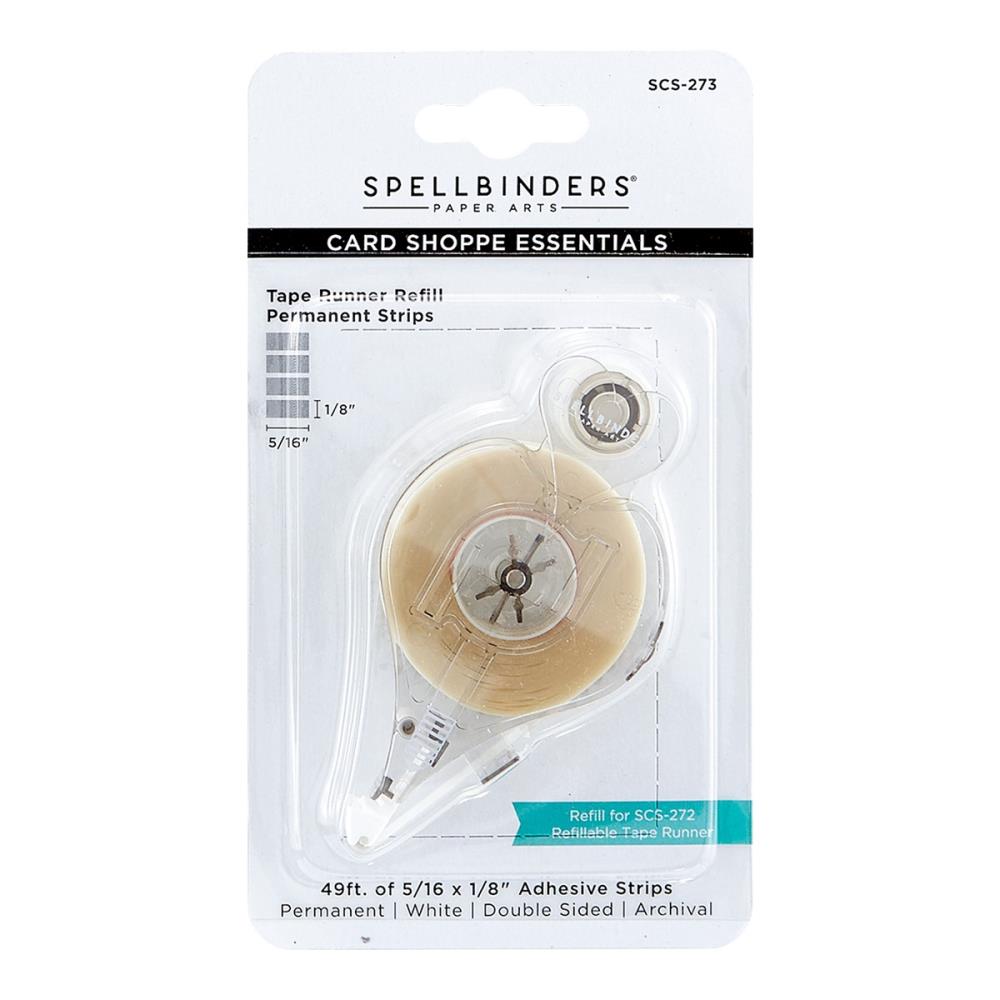 SPELLBINDERS CARD SHOPPE ESSENTIALS TAPE RUNNER REFILL - PERMANENT STRIPS