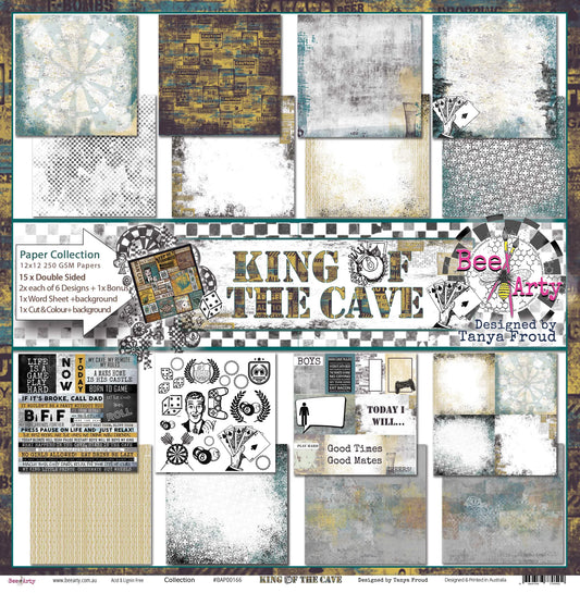 KING OF THE CAVE 12" X 12" COLLECTION PACK - BEE ARTY