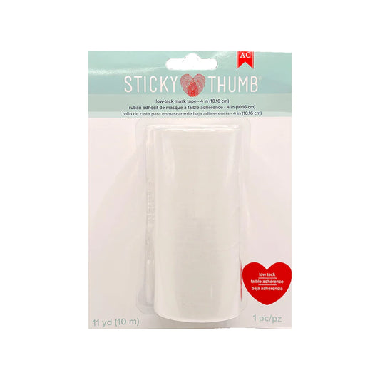 STICKY THUMB LOW TACK MASK TAPE 4" X 10M