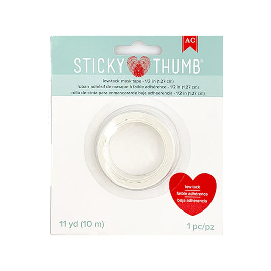 STICKY THUMB LOW TACK MASK TAPE 1/2" X 10M