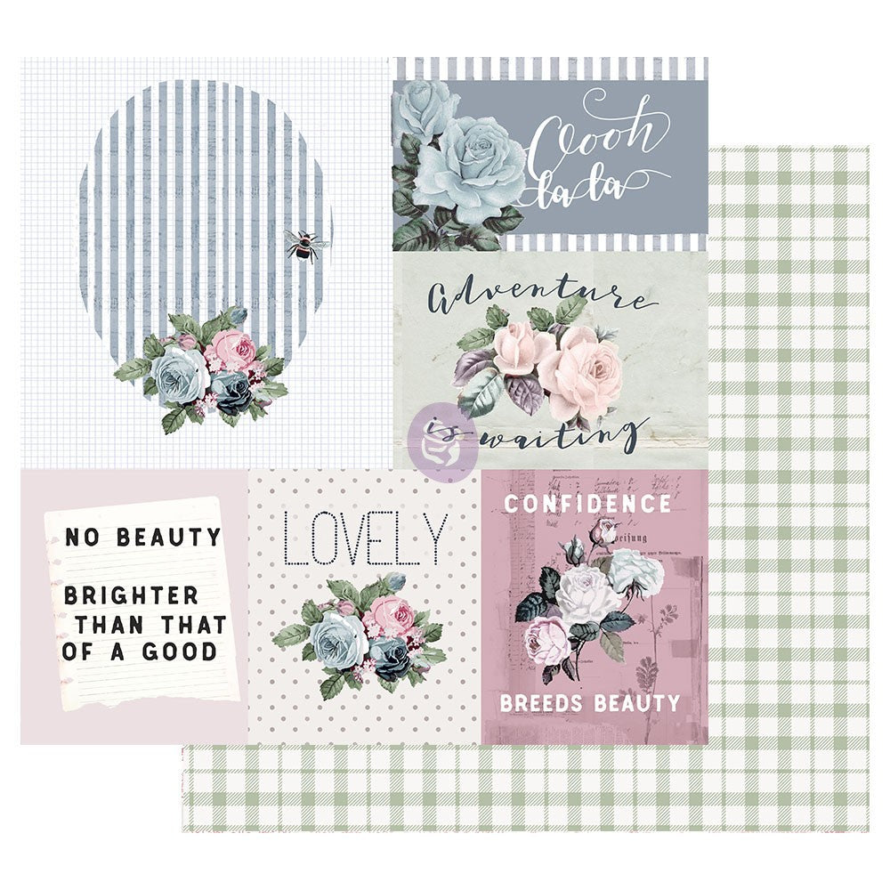 POETIC ROSE 6" X 6" MINI SET OF PAPERS - PRIMA MARKETING