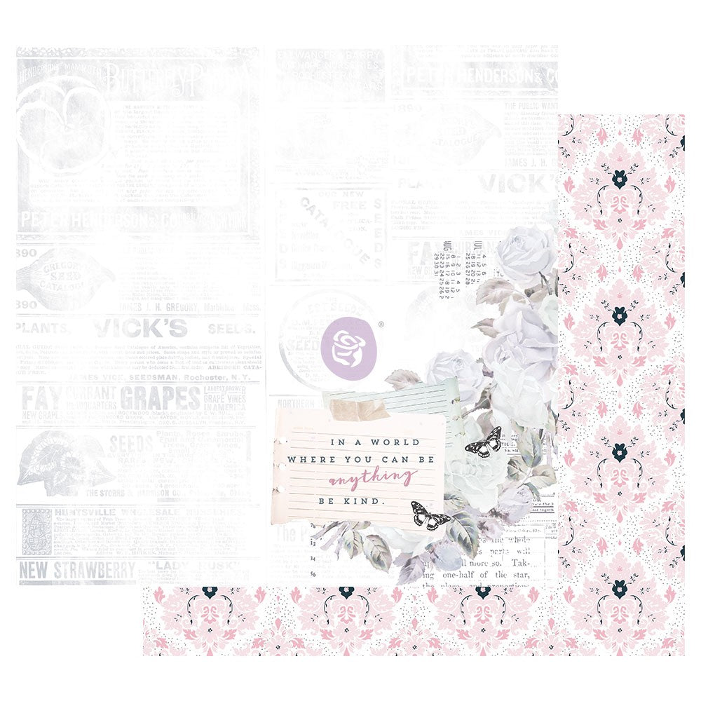 POETIC ROSE 6" X 6" MINI SET OF PAPERS - PRIMA MARKETING