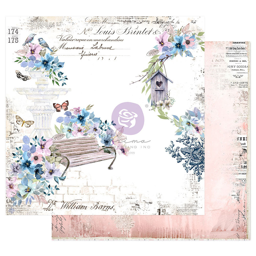 WATERCOLOR FLORAL 6" X 6" MINI SET OF PAPERS  - PRIMA MARKETING