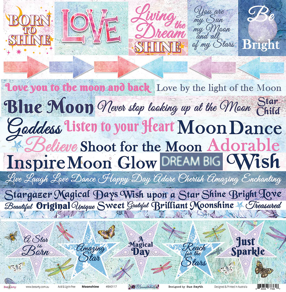 MOONSHADOWS 12" X 12" COLLECTION PACK - BEE ARTY
