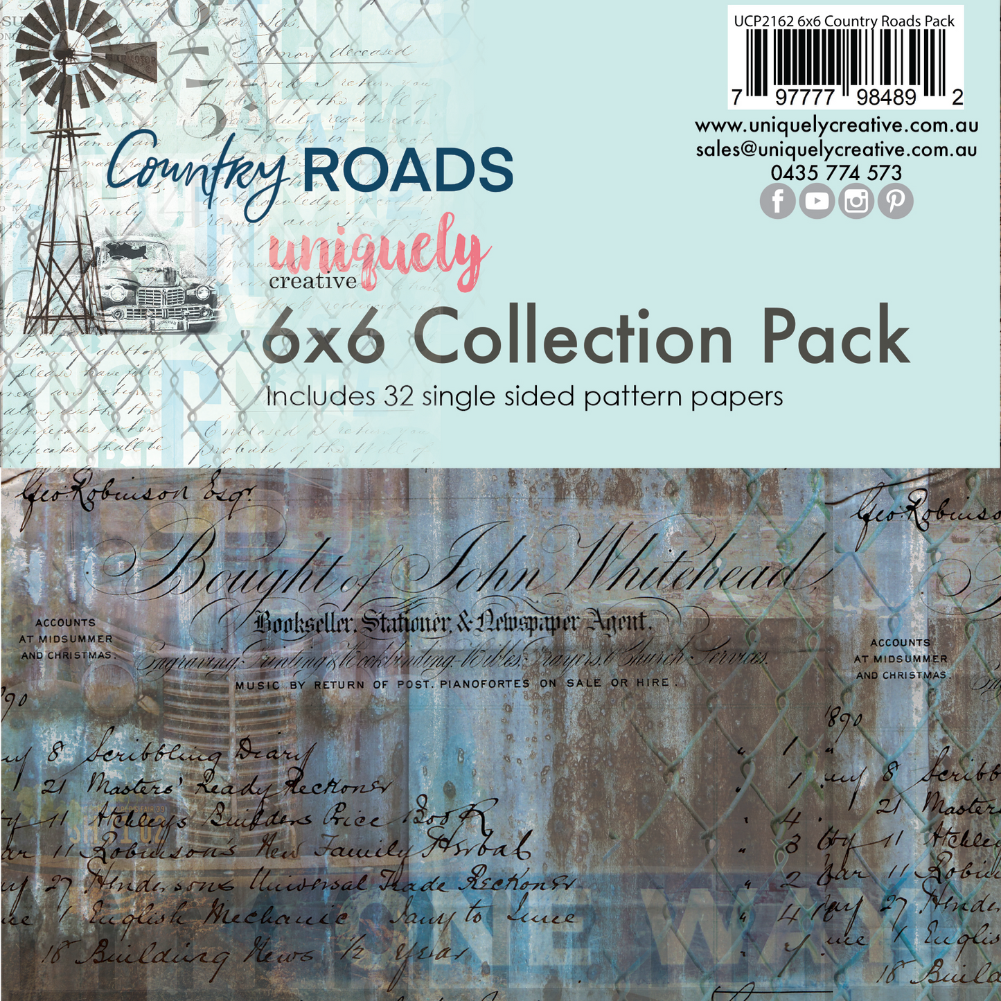 COUNTRY ROADS MINI 6" x 6" COLLECTION PACK