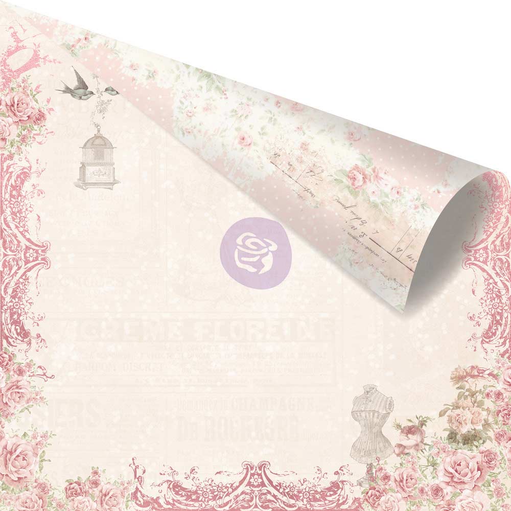 LOVE STORY 8" X 8" MINI SET OF PAPERS - PRIMA MARKETING