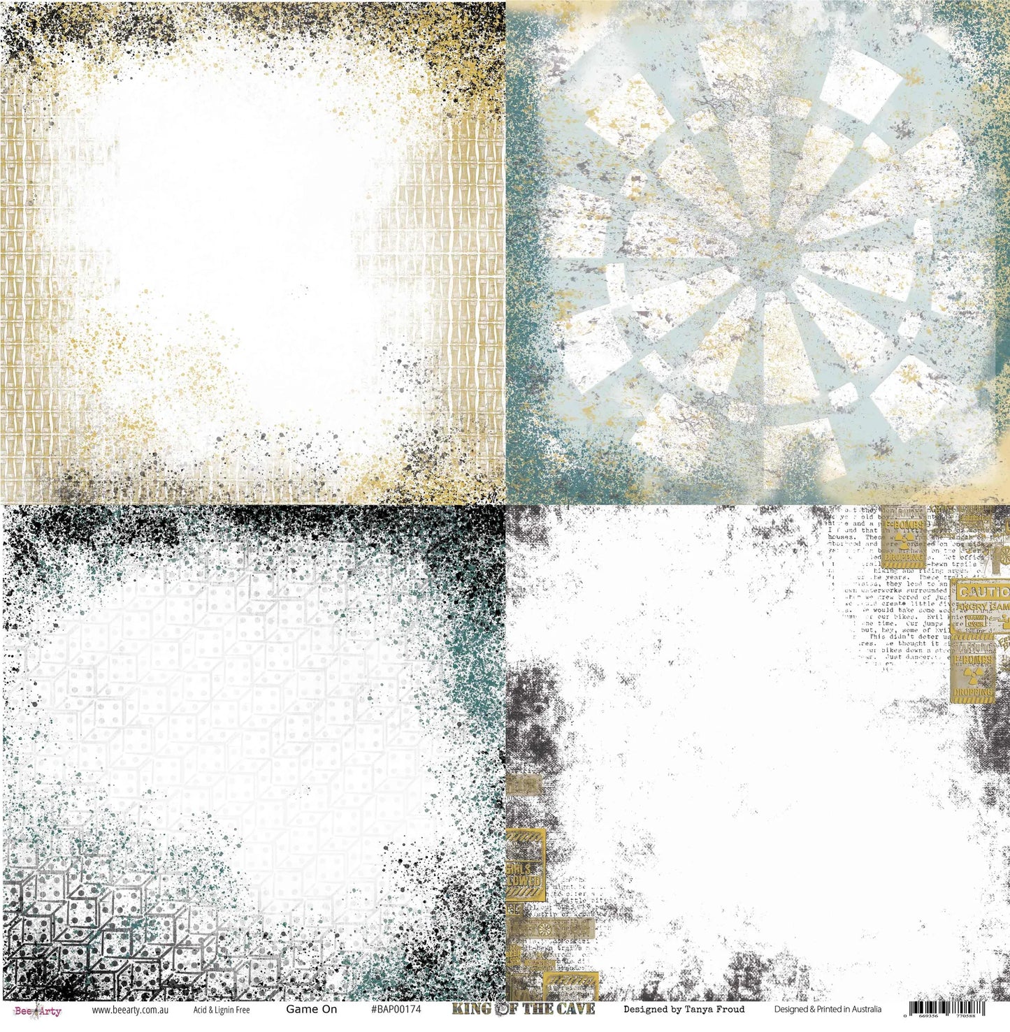 KING OF THE CAVE 12" X 12" COLLECTION PACK - BEE ARTY