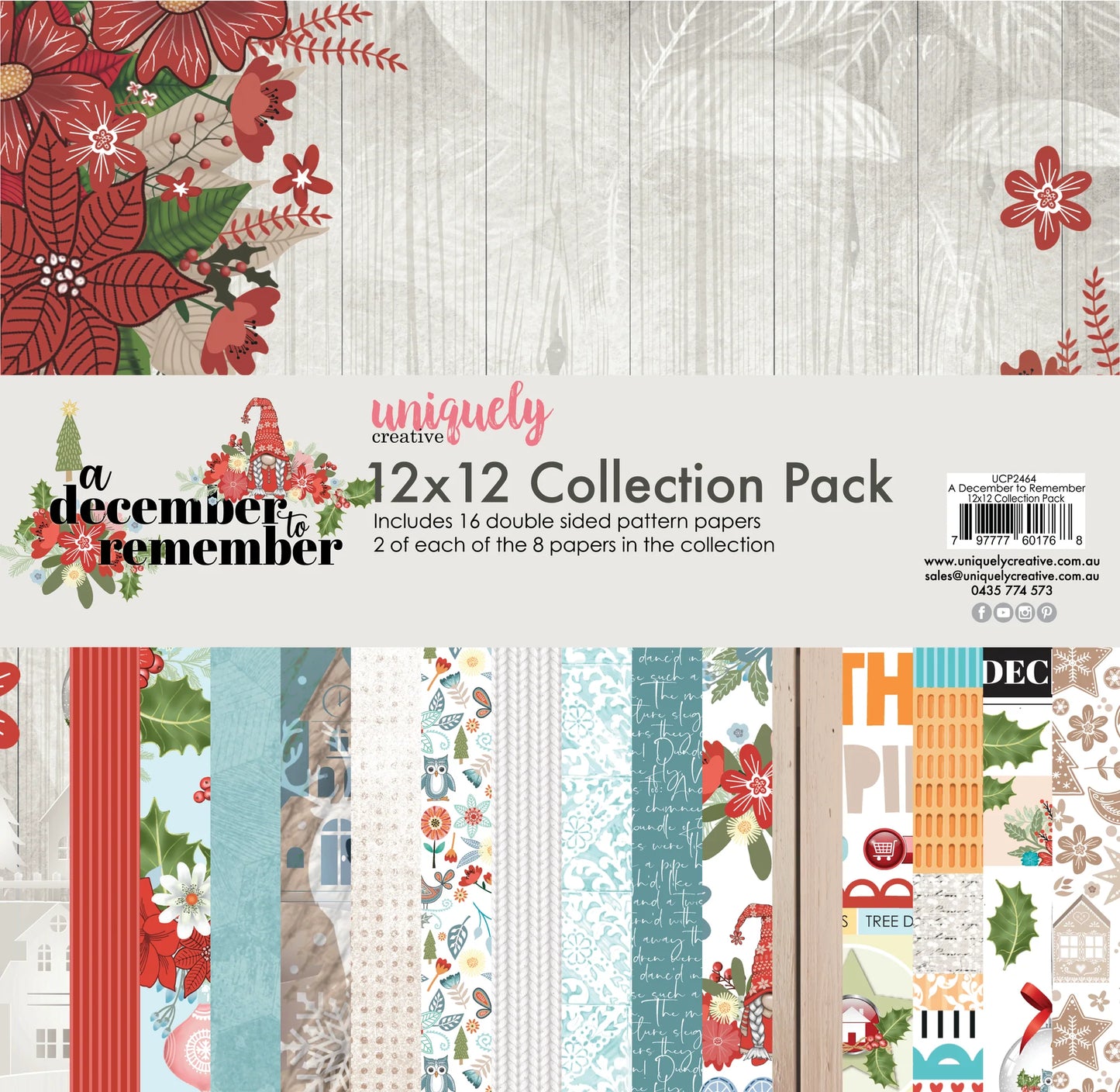 A DECEMBER TO REMEMBER 12" x 12" PAPER COLLECTION PACK