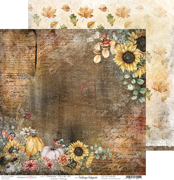 AUTUMN MOODS 12" X 12" SET OF PAPERS - CRAFT O'CLOCK