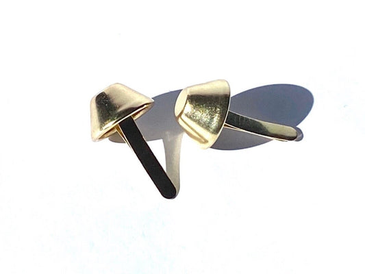 12MM LIGHT GOLD TRUNCATED CONE BRADS/BOX FEET