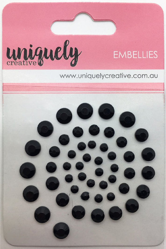 BLACK RHINESTONES