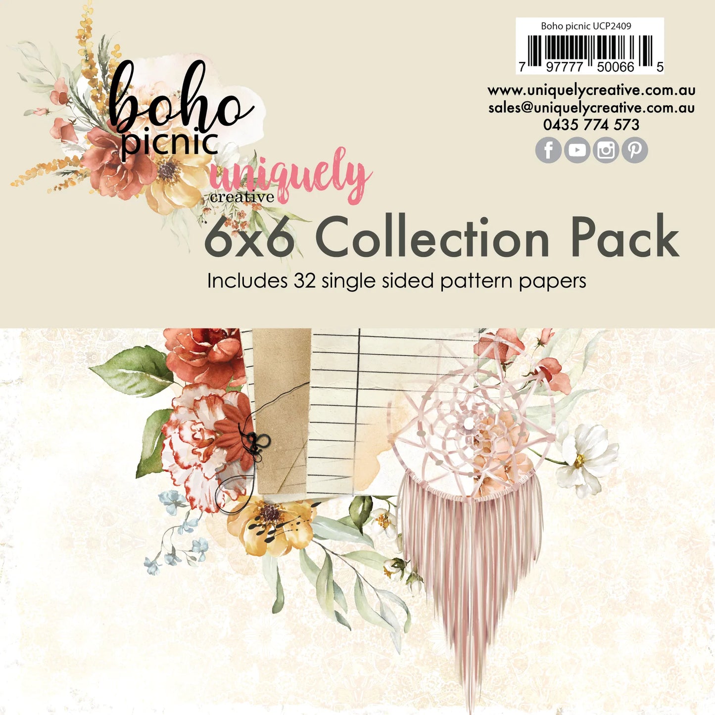 BOHO PICNIC MINI 6" x 6" COLLECTION PACK