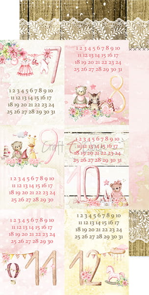 HELLO LITTLE GIRL ALBUM/JOURNAL EXTRAS SET BY CRAFT O'CLOCK