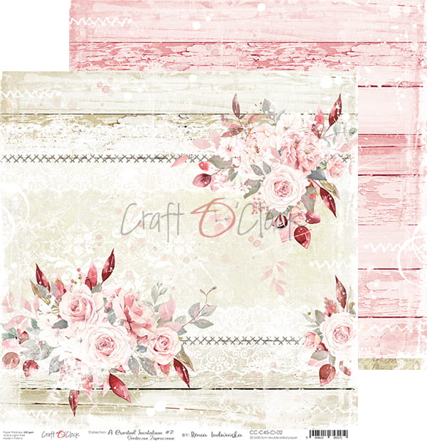 A CORDIAL INVITATION 12" X 12" SET OF PAPERS