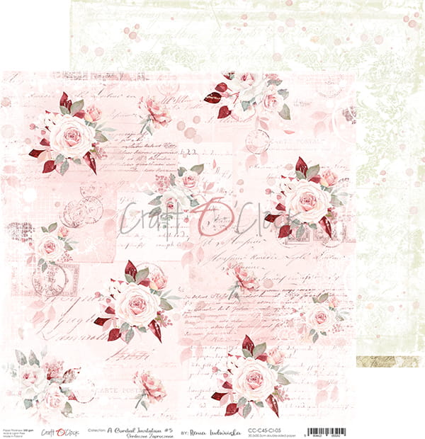 A CORDIAL INVITATION 12" X 12" SET OF PAPERS